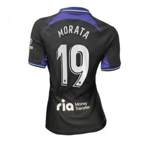 Atletico Madrid Alvaro Morata #19 kläder Kvinnor 2022-23 Bortatröja Kortärmad